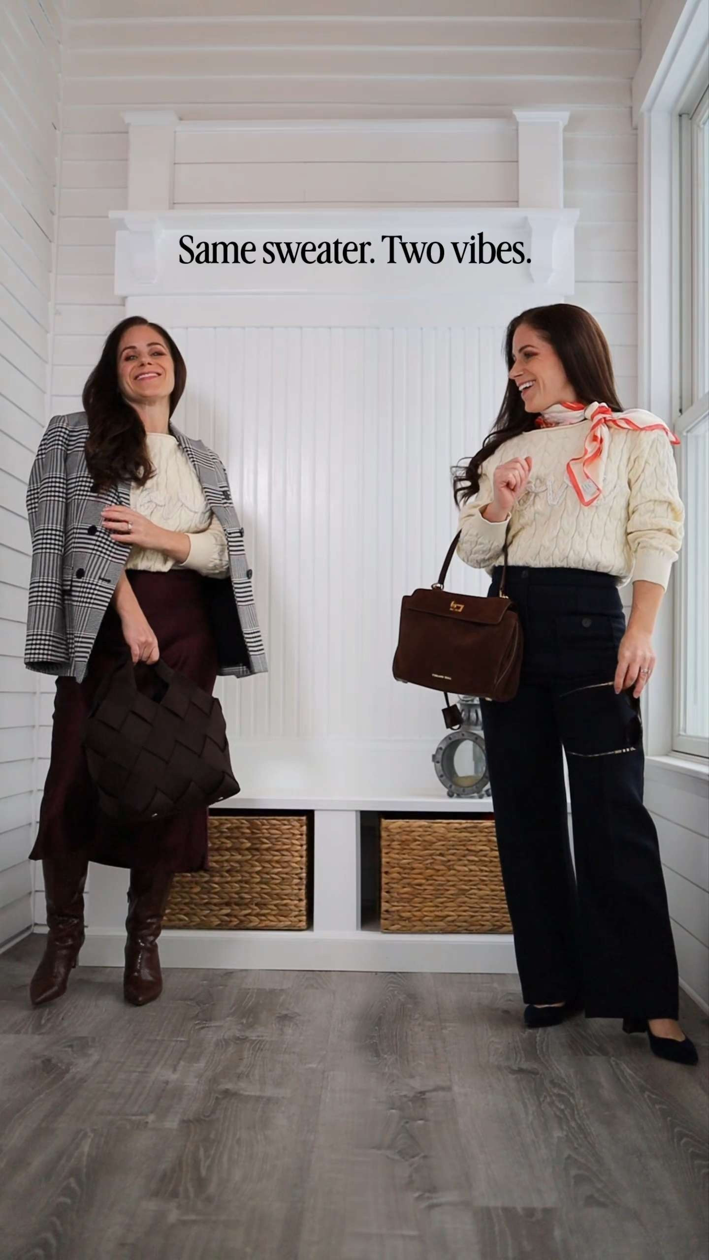 Valentine's Day outfits that don't try to hard. Subtle nods to the holiday = texture plus color hints. Best of all? You can rock these pieces all year long. The bases for both looks are affordable sweaters from Target. So easy to dress up or down.

Valentine's Day outfits | date night look | love sweater | Valentine's Day outfit for work 

 #LTKgrwm #LTKPetite #LTKWorkwear