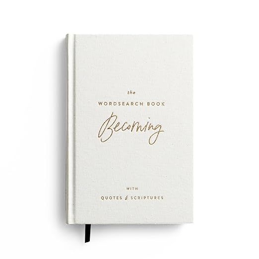 The Wordsearch Book: Becoming With Quotes & Scriptures     Hardcover – May 3, 2021 | Amazon (US)