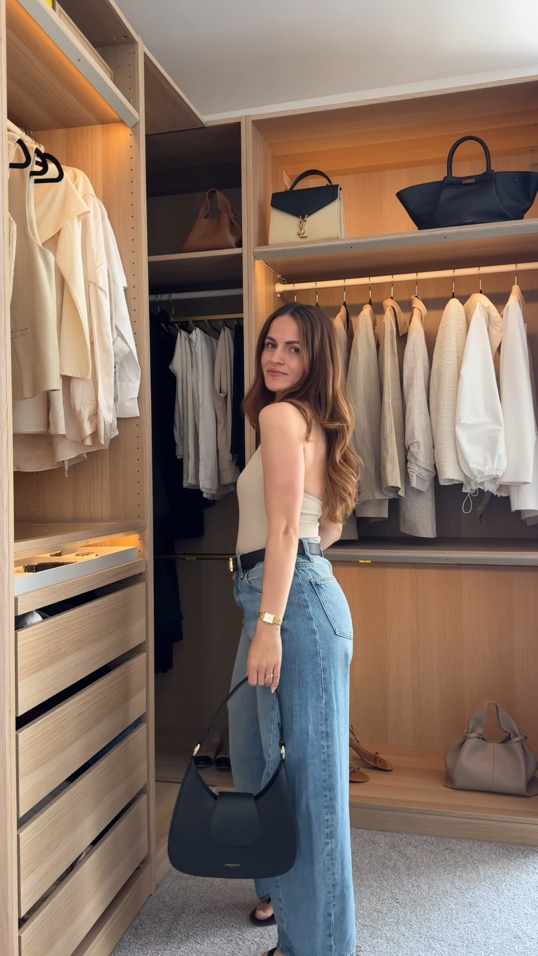Wearing a size S in the top – it has a built-in bra, is super stretchy and so flattering. 🤍

The barrel jeans are a UK 8, currently my favourite pair, and they’re only £30. They come in loads of different washes.

I’m also wearing the nursing bra in a size S and the reversible belt, which can be worn black or brown.

#LTKuk #LTKsummer #LTKpetite