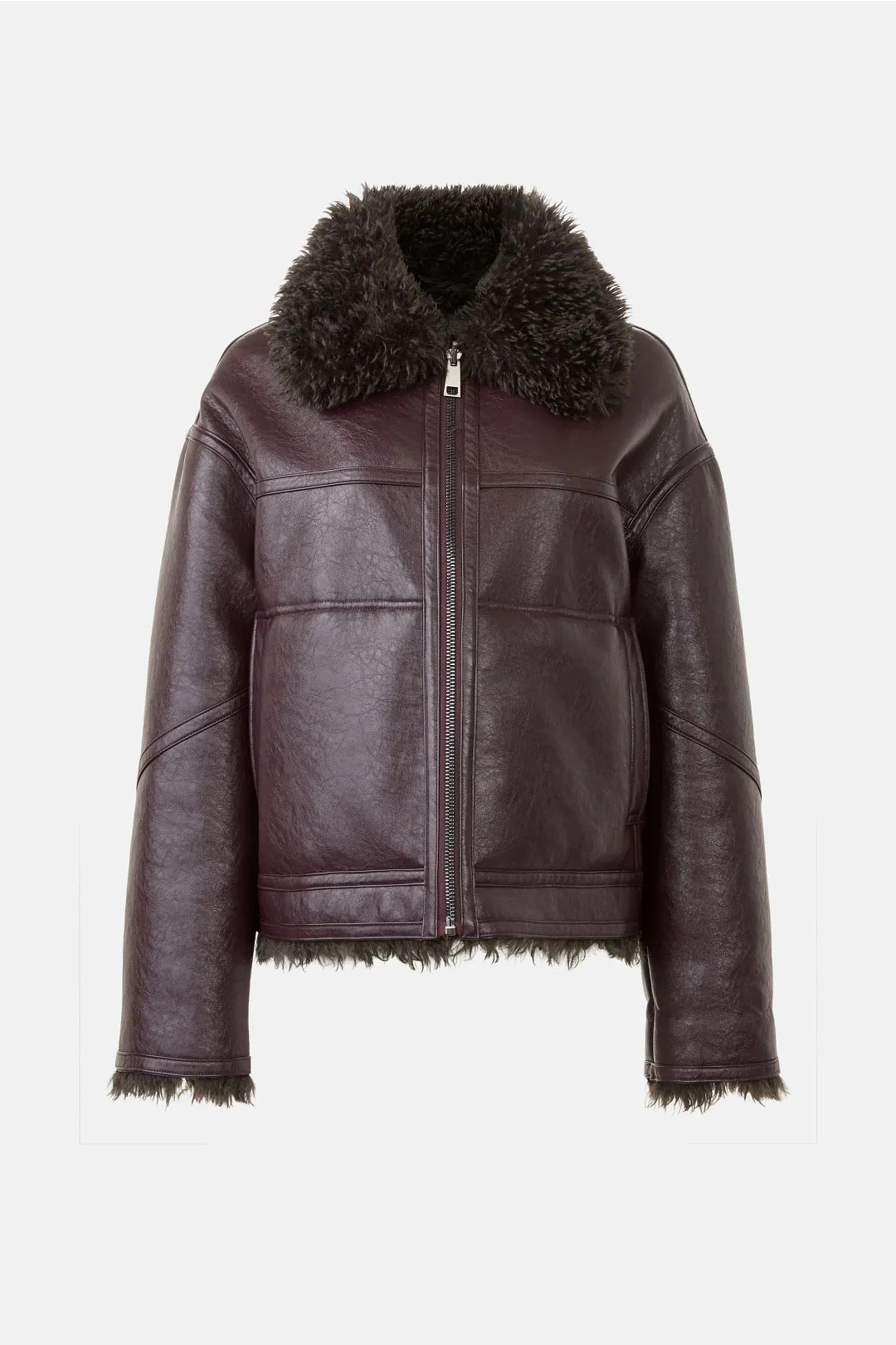 OOF Brown Reversible Short Jacket | Rent the Runway