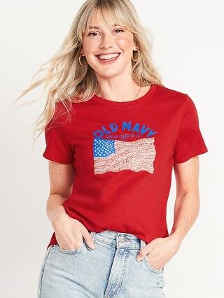 2022 "United States of All" Flag Graphic T-Shirt for Women | Old Navy (US)