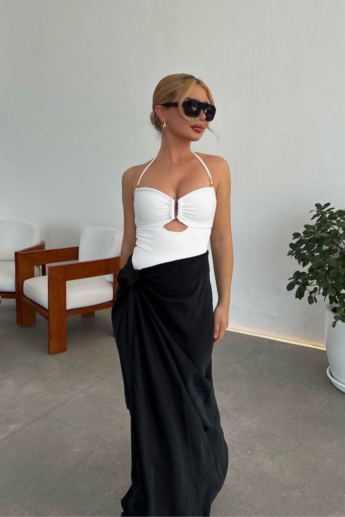 Chic beach look 🖤 summer style, holiday style, summer dressing, summer style, black maxi skirt, beach look, poolside look, beach day, summer fashion, one piece, swimwear #LTKsummer #LTKeurope 

#LTKtravel #LTKfamily #LTKstyletip