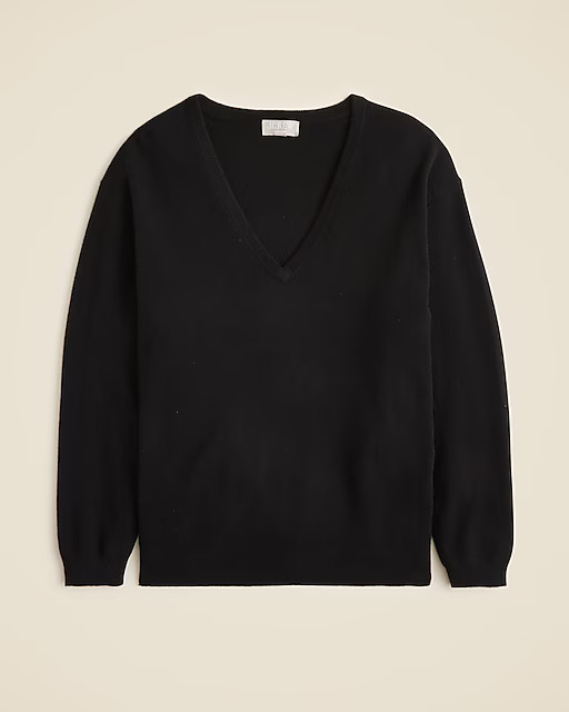 Cashmere relaxed V-neck sweater | J. Crew US