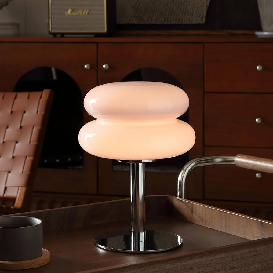Mushroom Lamp Table Lamp for Night Stands,Mid Century Modern Desk Lamps for Bedroom, Vintage Dimm... | Amazon (US)