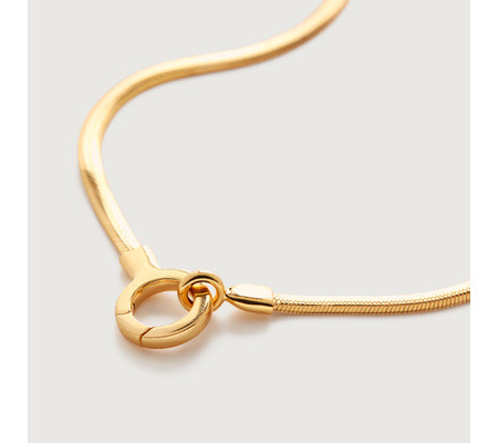Snake Chain Necklace 50cm/20' | Monica Vinader (Global)