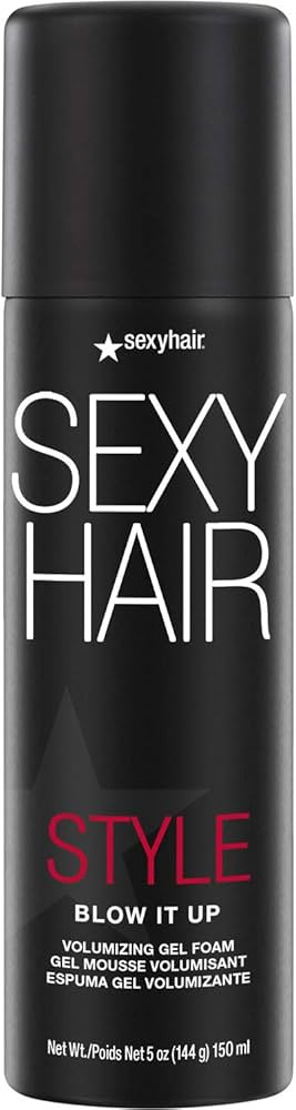SexyHair Style Blow It Up Volumizing Gel Foam, 5 Oz | Up to 50% More Volume | Adds Shine | Amazon (US)