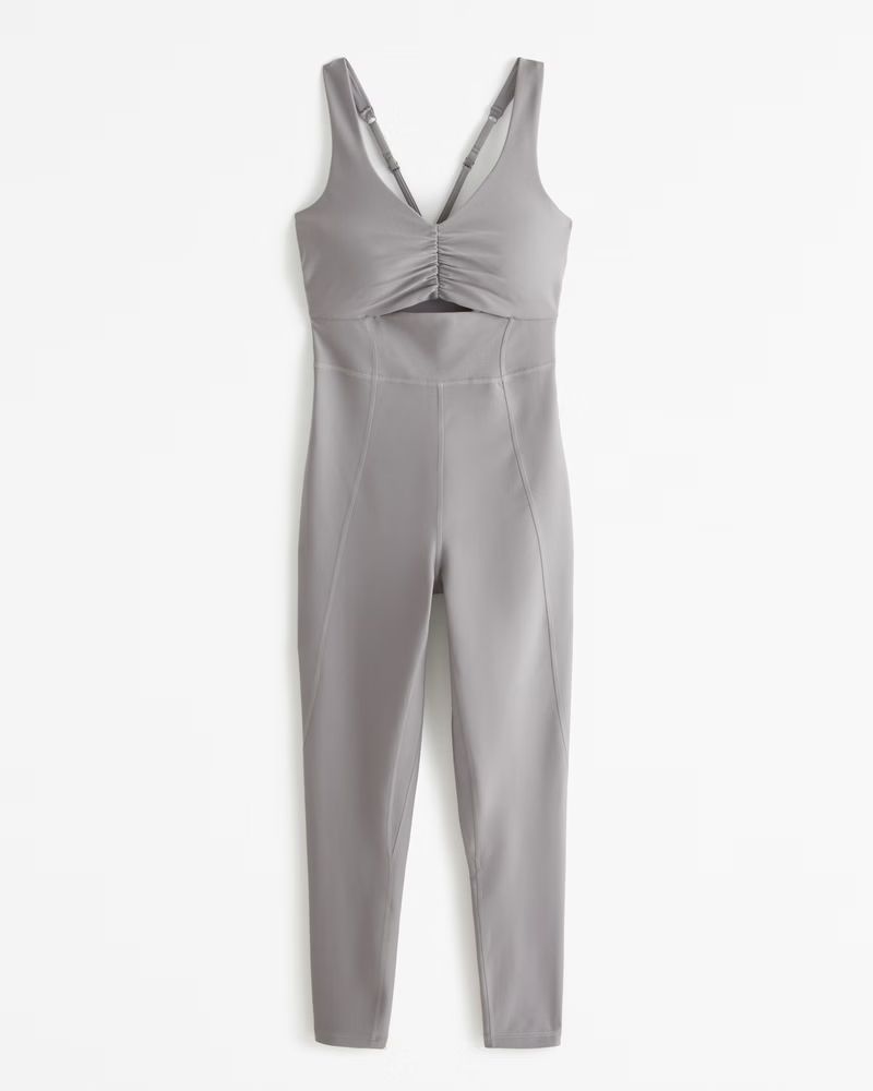 YPB sculptLUX Full-Length Cutout Onesie | Abercrombie & Fitch (US)