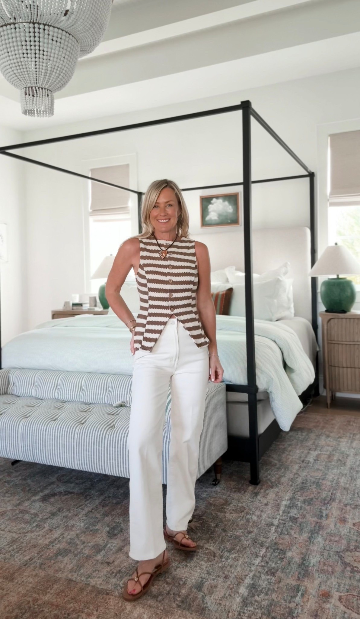 My Anthro Code is Live! Save 20% with code: CASSIE20 from March 6-9th!

Swooning over these mix and match striped pieces!
Top: XS (size up if in between)
Jeans 25 (size down)

#LTKSaleAlert #LTKOver40 #LTKSeasonal