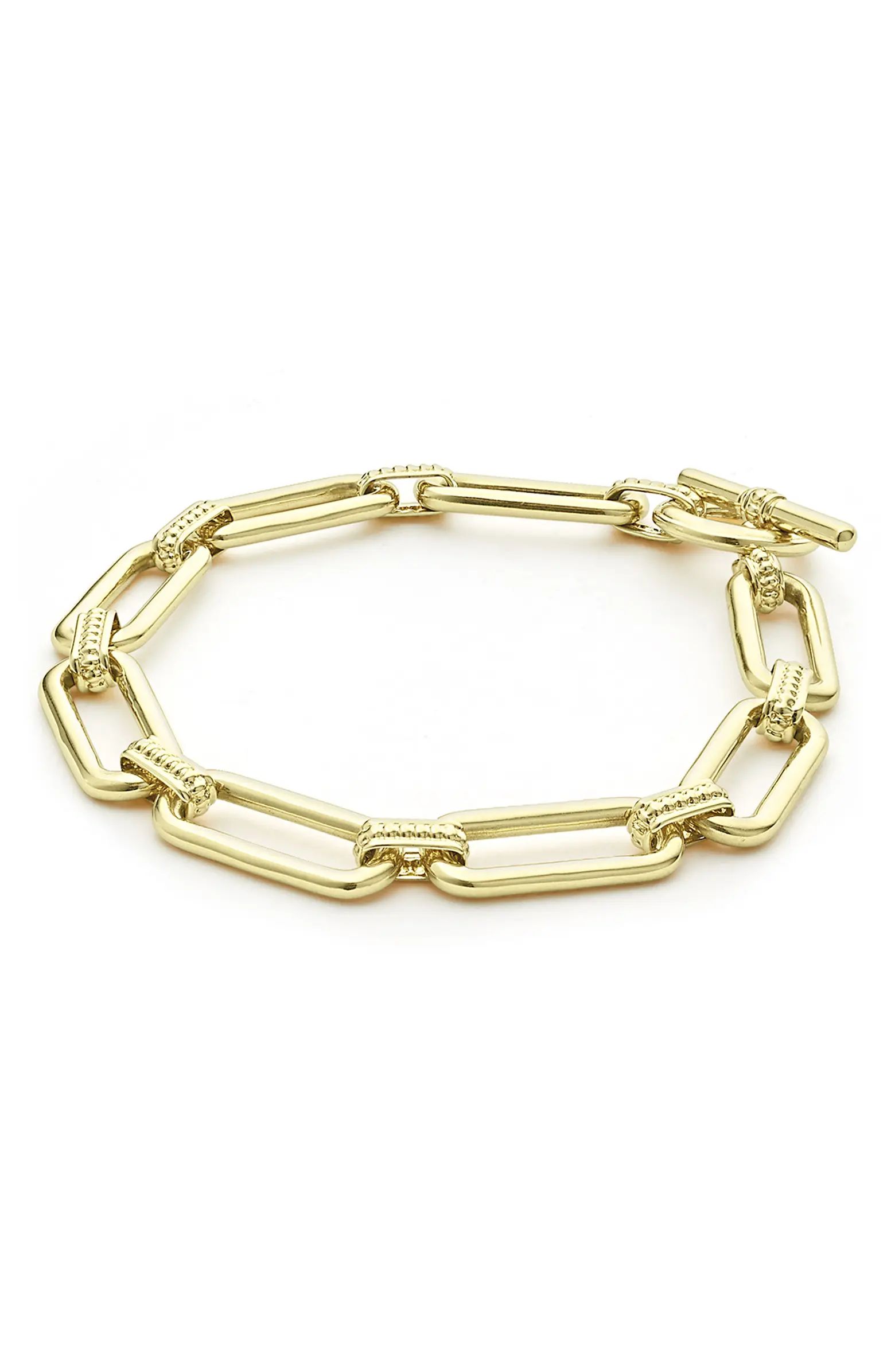 LAGOS Signature Caviar Smooth Link Toggle Bracelet | Nordstrom | Nordstrom