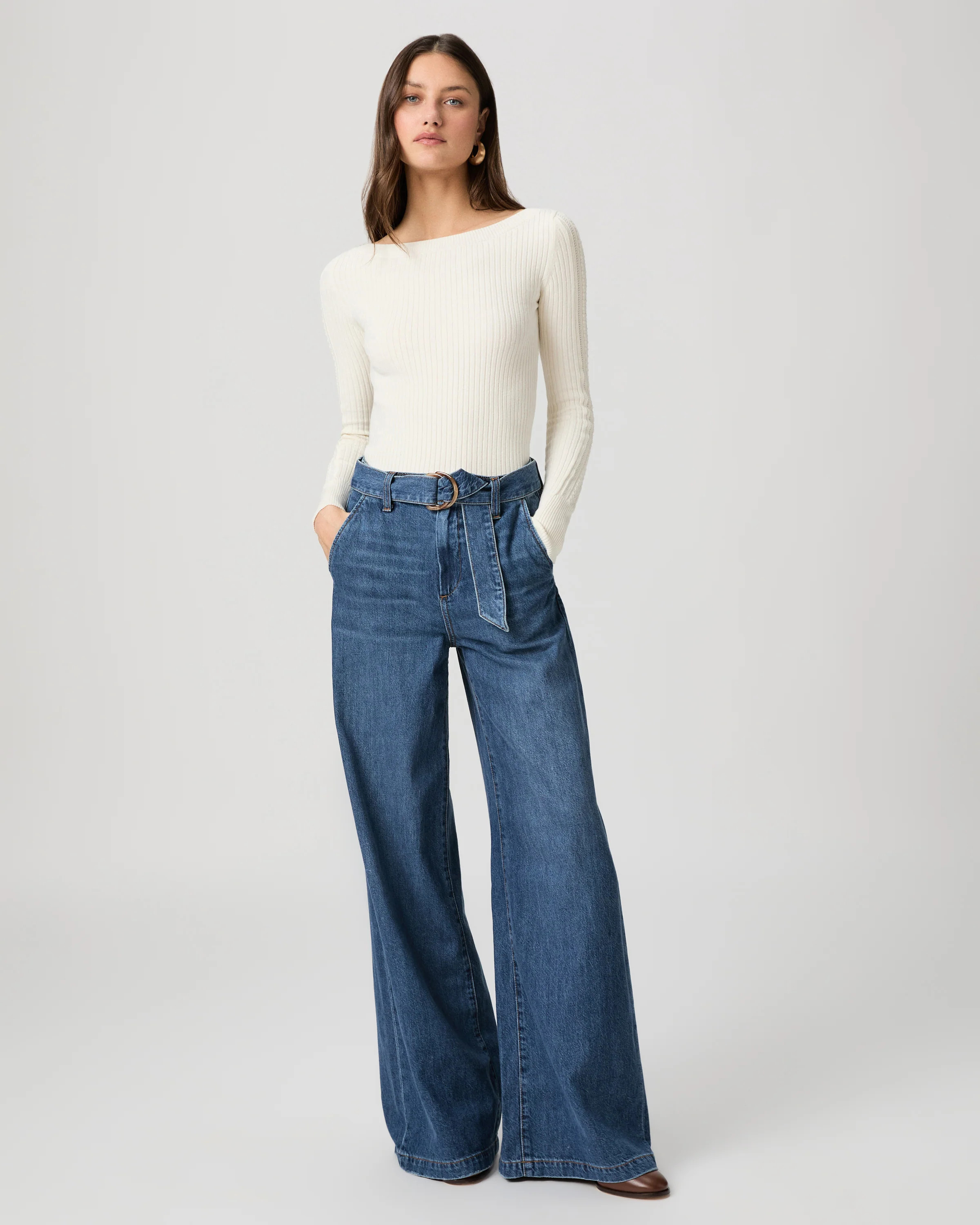 Cameron Wide Leg Jean | Paige