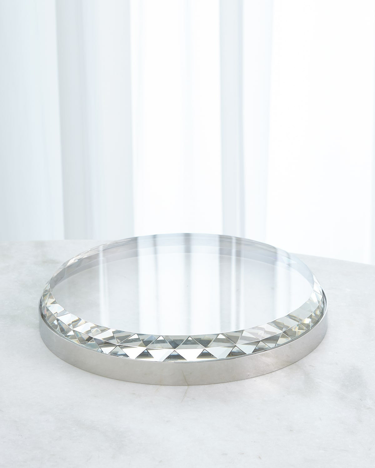 Banded Crystal Tray | Neiman Marcus