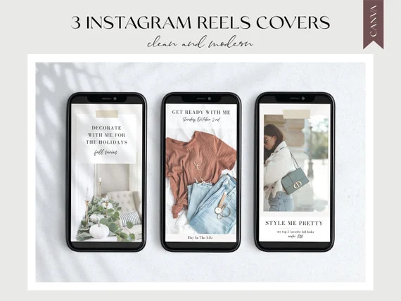 3 Instagram Reel Templates, Editable Canva Templates For Social Media Bloggers Influencers Entrep... | Etsy (US)