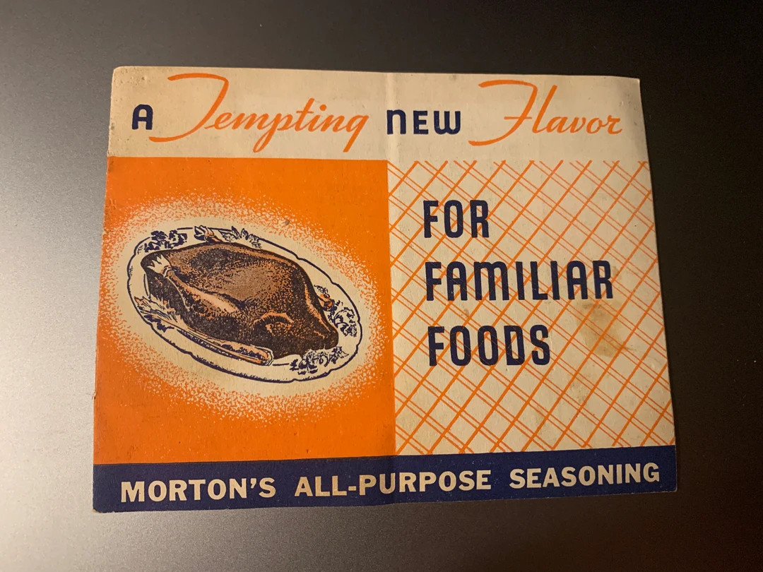 Morton's All-purpose Seasoning Morton Salt Co. Recipe - Etsy | Etsy (US)