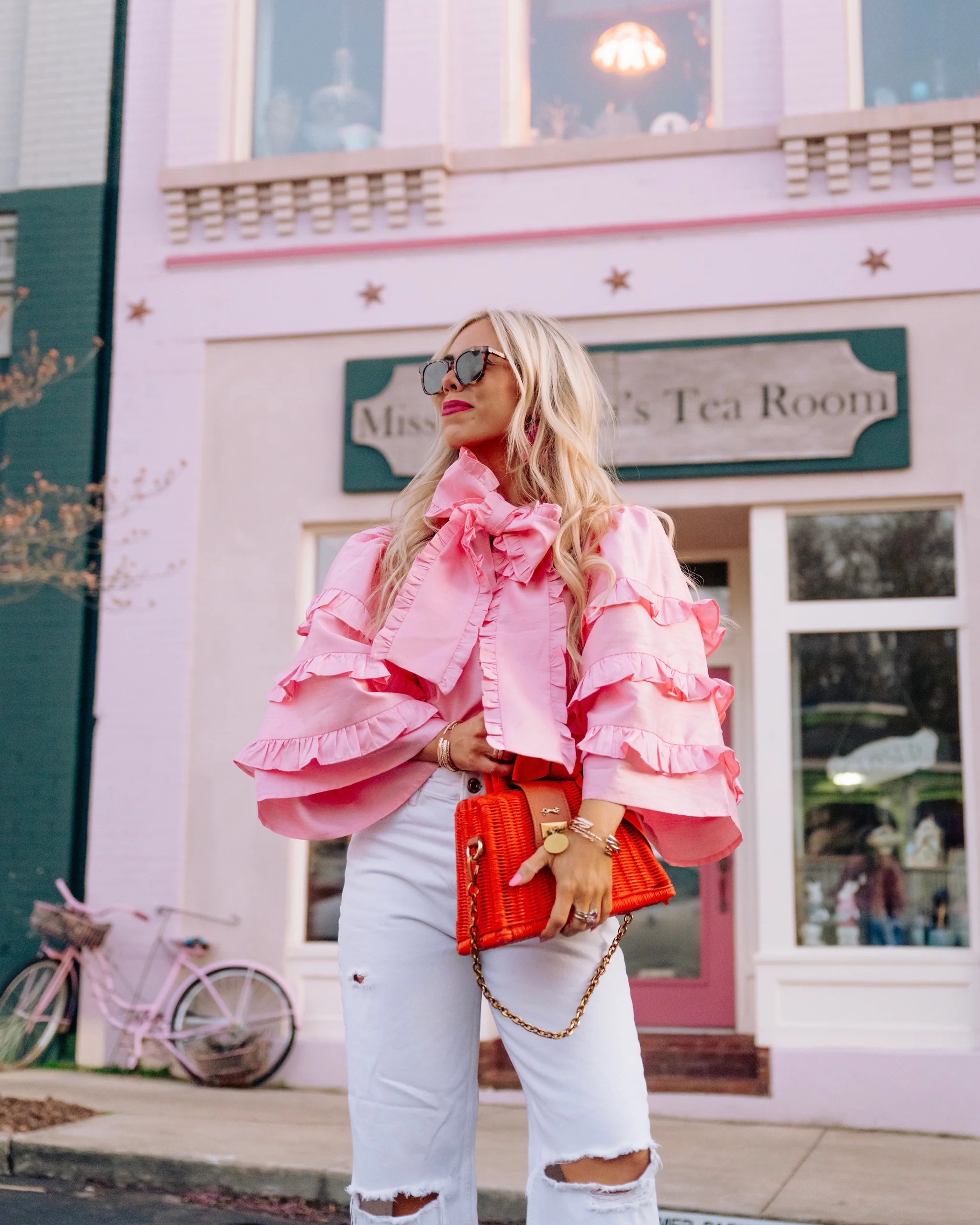 Josephine Top in candy pink | Elizabeth Wilson Designs