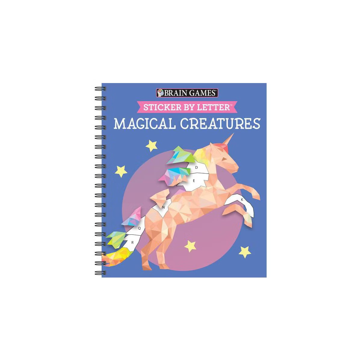 Brain Games - Sticker by Letter: Magical Creatures (Sticker Puzzles - Kids Activity Book) - (Mixe... | Target