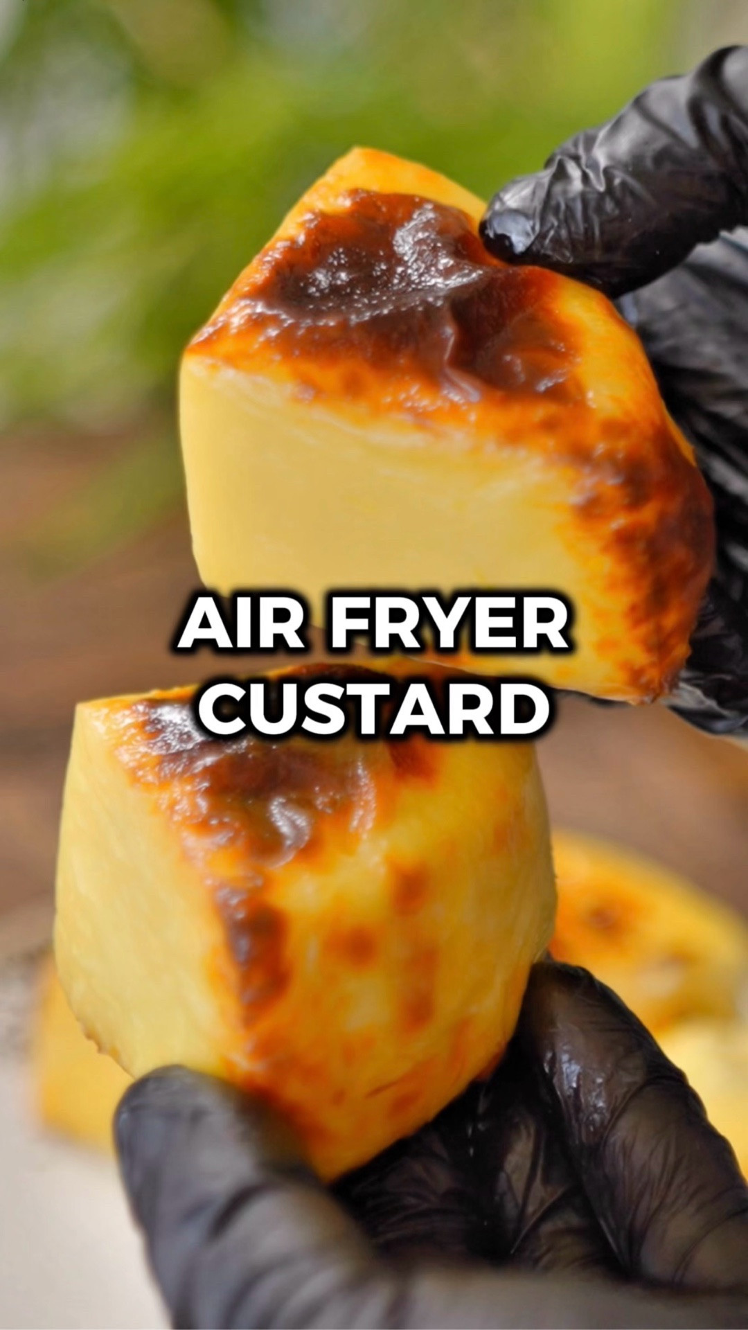 Anyone else a huge custard fan?? 😋

I love egg tarts, and while this is NOT that, it’s a delicious custard dessert in its own right. 

You get this subtly sweet milky flavor and creamy texture that is so satisfying to bite into. And it’s crazy easy!

The next time I make it, I’m probably going to make the height of the custard shorter. The flavor and texture was amazing, but each piece was a LOT of custard haha. Smaller slices could also help 👍

Would you try it? Let me know in the comments what you think if you do! 🙌

INGREDIENTS
2 eggs
3 tbsp granulated sugar
1/3 cup cornstarch
2 cups whole milk
1/2 tsp vanilla extract

INSTRUCTIONS
1️⃣ Whisk the eggs, sugar, cornstarch, milk, and vanilla extract in a mixing bowl until fully combined.
2️⃣ Pour the mixture into a pot over medium-low heat. Use a silicone spatula to stir continuously until the mixture starts to thicken up. Remove from the heat and continue to stir until the clumps are gone and it’s totally smooth. Transfer into a circular kitchen container, cake pan, or something similar. Cover with plastic wrap and put it in the fridge for 2 hours.
3️⃣ Once the mixture has set, carefully remove it from the container and put it in the air fryer. Cut it into slices. Beat an egg in a small bowl and use a food-safe brush to egg wash each piece.
4️⃣ Air fry for 20 minutes at 320 degrees F.
5️⃣ Let it cool until you can pick the pieces up, and enjoy!

#LTKfoodie