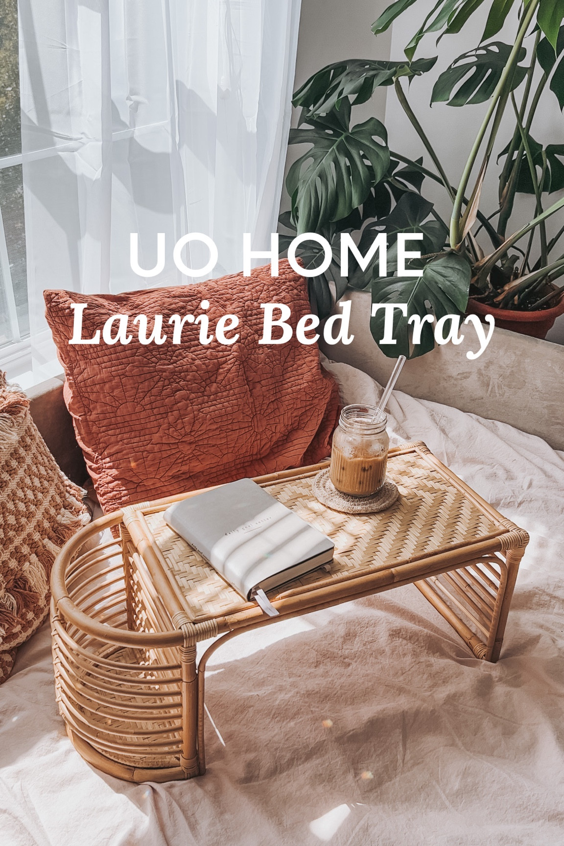 Urban Outfitters boho home decor rattan bed tray 

#LTKhome