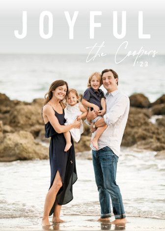"High Tide" - Customizable Grand Holiday Cards in White by Amy Kross. | Minted