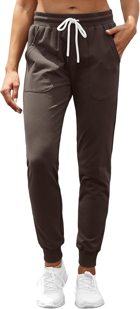 Women's Cotton Sweatpants Tapered Joggers | Amazon (US)
