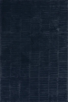 Blue Cranbury Plush Textured Washable 4' x 6' rug | Rugs USA