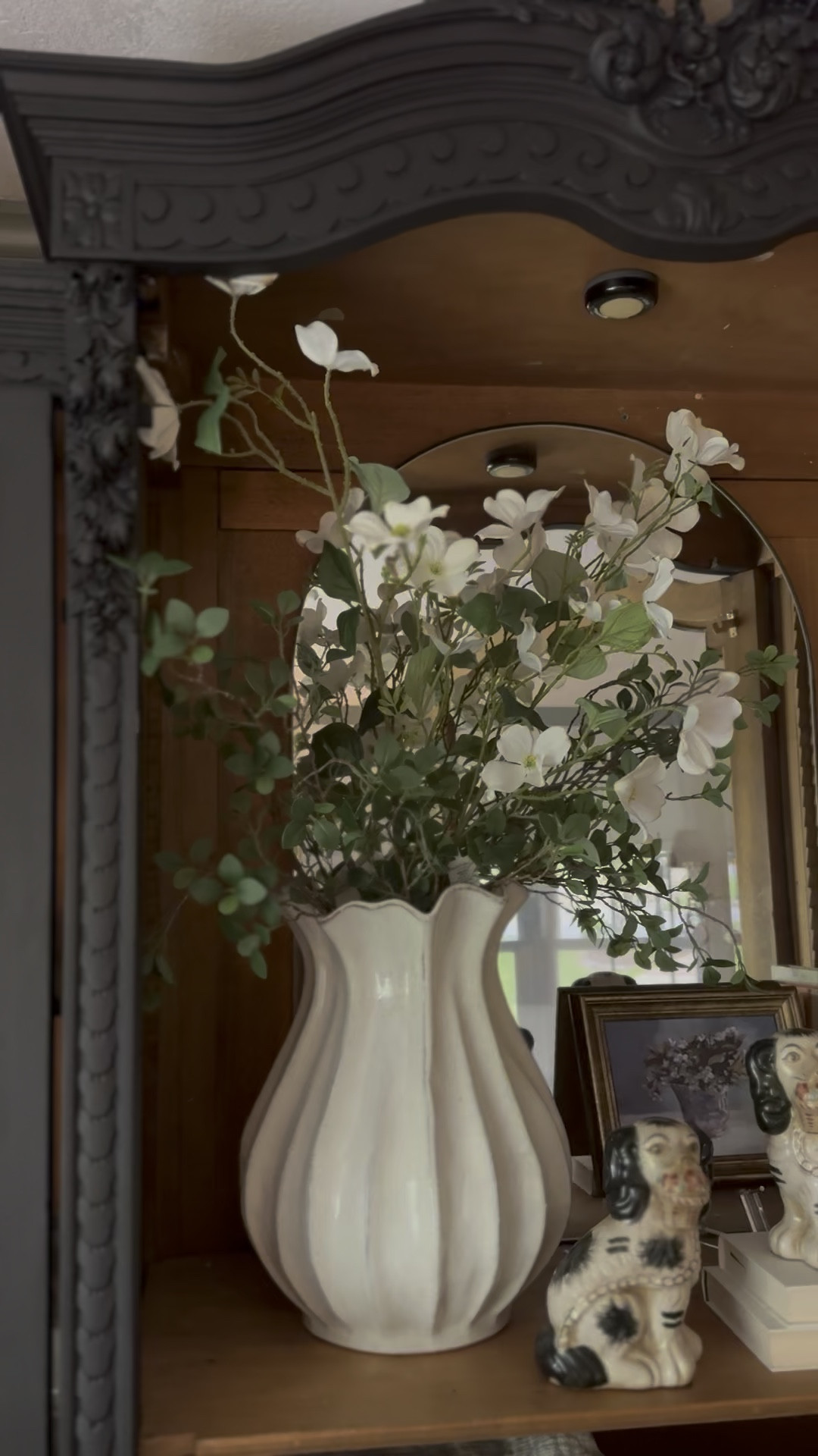 Added two dogwood stems to this vase and existing greenery. The green stems are my all time favorite and I have them in several rooms. These new dogwood stems are very long and realistic. Also, the vase is a beauty on its own. So glad they did a restock. I have it in both sizes. 

#LTKHome #LTKMothersDay #LTKSeasonal