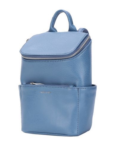 Matt & Nat Woman Backpack Slate blue Size - PVC - Polyvinyl chloride | YOOX (US)