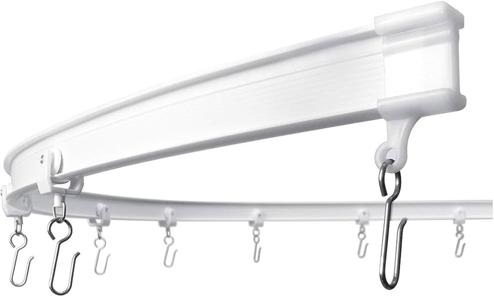 KXLife Flexible Bendable Curved Ceiling Curtain Track, Curtain Track Ceiling Mount, RV Curtain Tr... | Amazon (US)