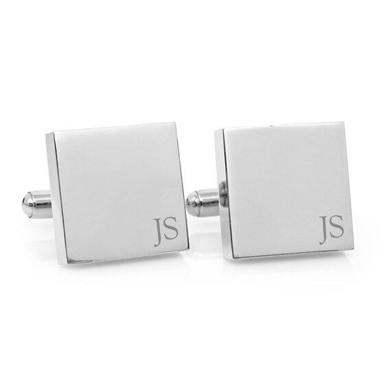 Personalised Wedding cufflinks  Minimalist Monogram  | Etsy | Etsy (US)