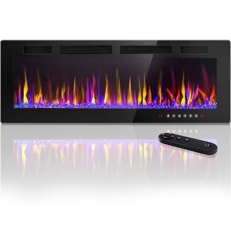 The Twillery Co.® Arcuri Recessed Wall Mounted Electric Fireplace & Reviews | Wayfair | Wayfair North America