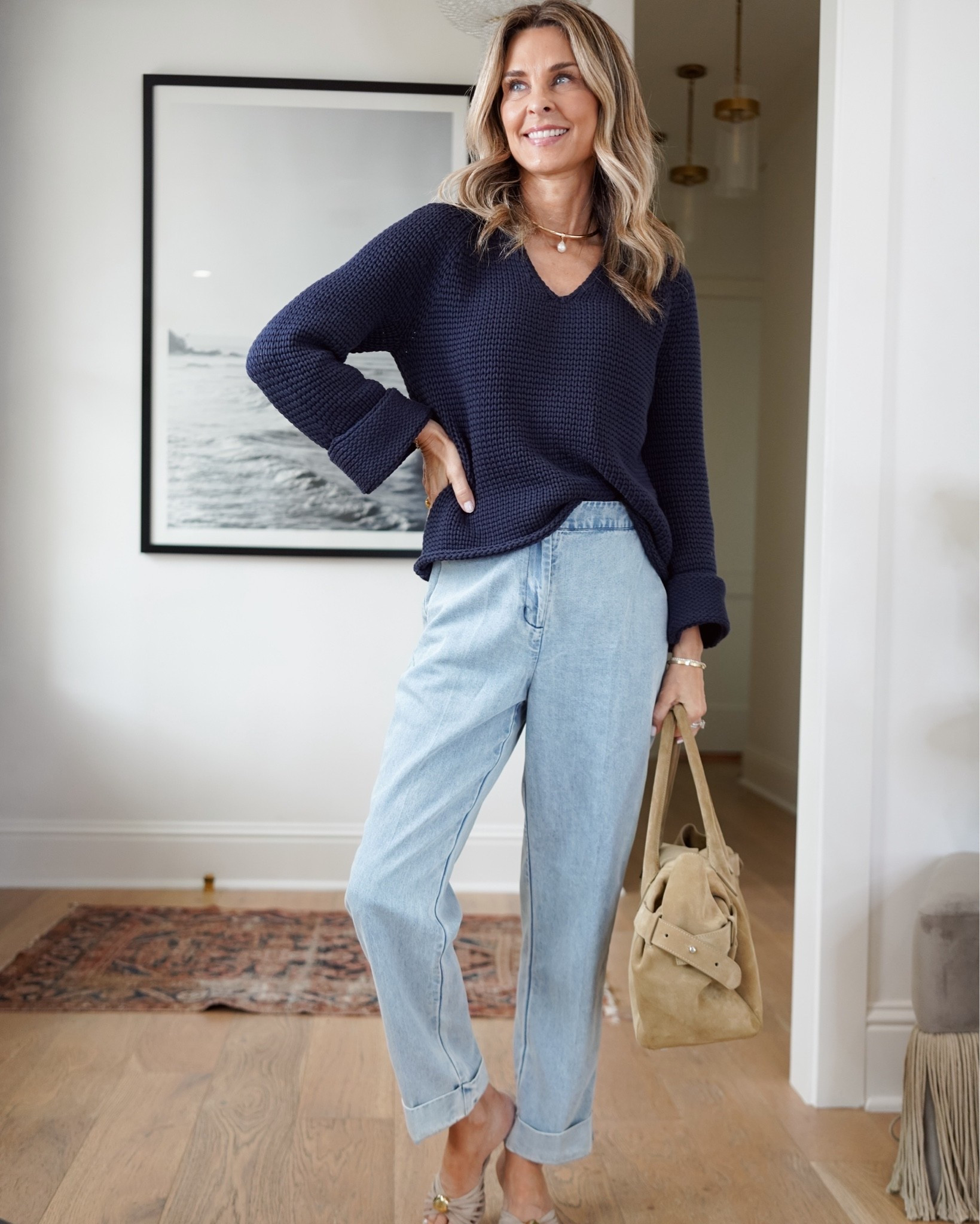 Brochu Walker new arrivals with lightweight denim.  Elevated, everyday essentials you will love wearing again & again. 
I’m 5’6”, wearing XS in all.

#LTKootd #LTKOver40 #LTKSeasonal