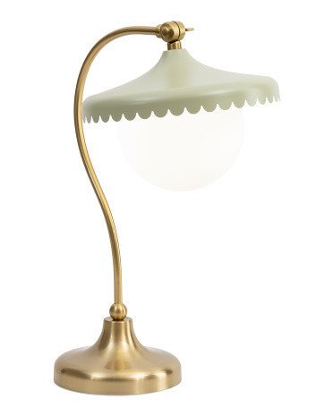 19In Scalloped Metal Shade Table Lamp | TJ Maxx
