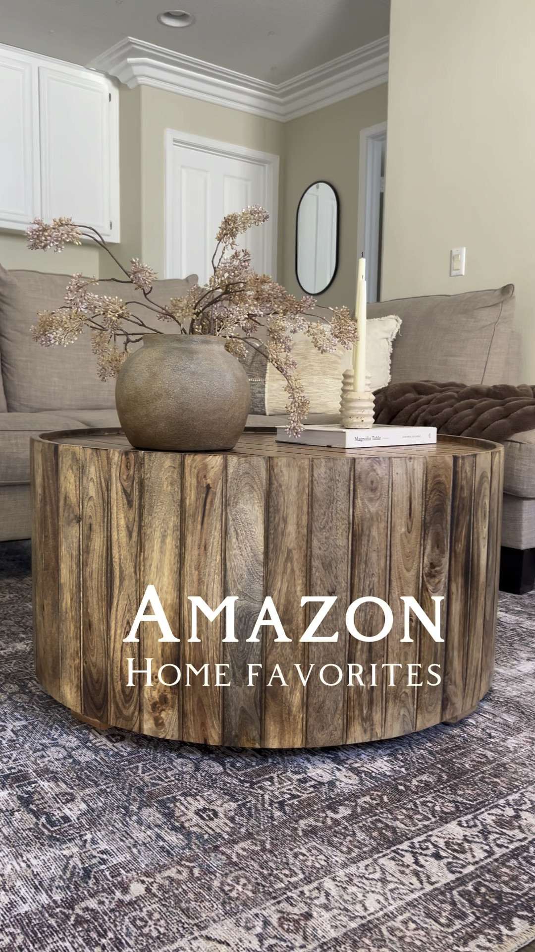 My top Amazon home favorites for an affordable but boujee home! 

Affordable home decor, collapsible bowls, custom curtains, mirror frame, bathroom essentials, dispenser set, glass dispensers, loloi rug, vintage rug, vintage pillows, neutral pillows, pillow inserts, air purifier, semi sheer curtains, curtain rod, pillow covers , hurricane candleholders, Amazon home finds 


#LTKhome #LTKfindsunder50 #LTKVideo