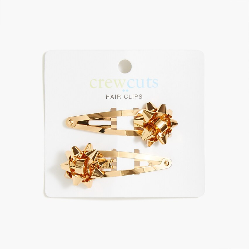 Girls' bow hair clips | J.Crew Factory