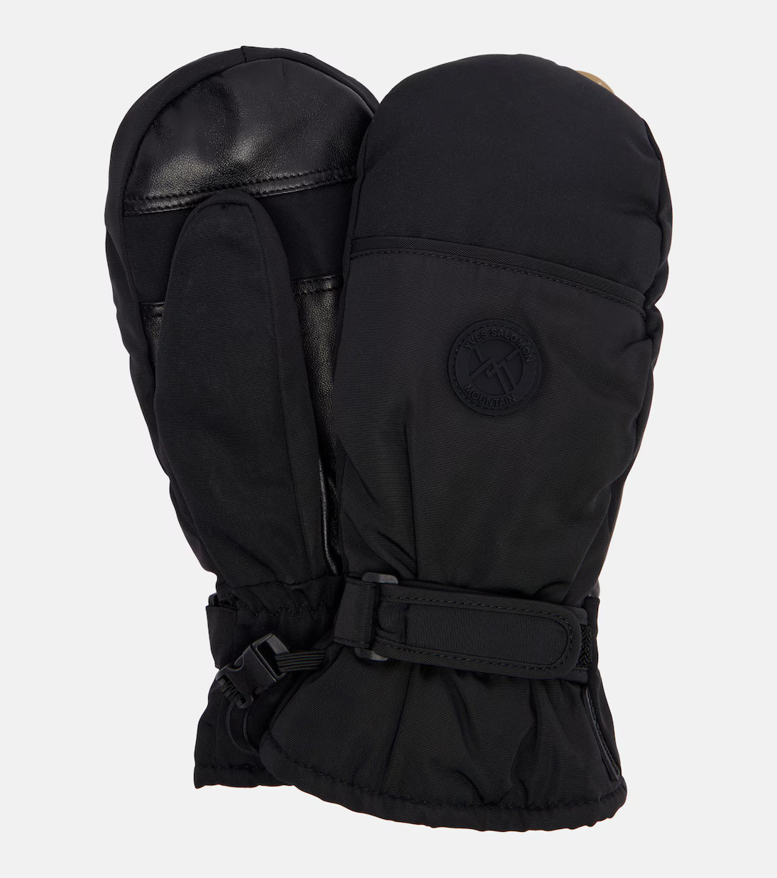 Leather-trimmed mittens | Mytheresa (US/CA)