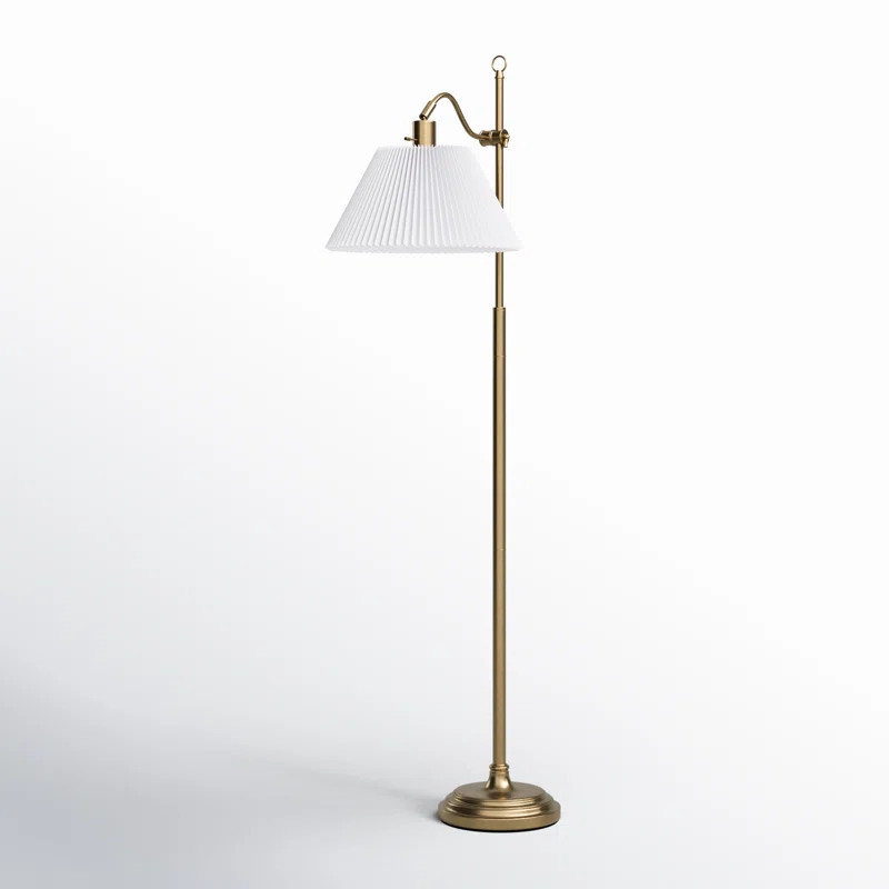 Swanmore 64.75'' Brass Task Floor Lamp | Wayfair North America