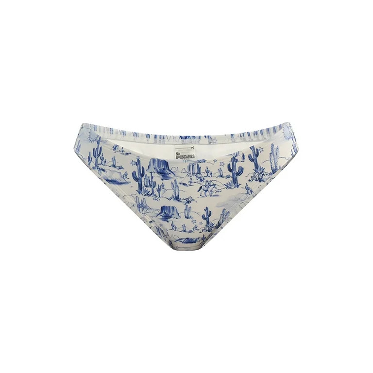 No Boundaries Toile Print Bikini Swim Bottoms, Women's - Walmart.com | Walmart (US)