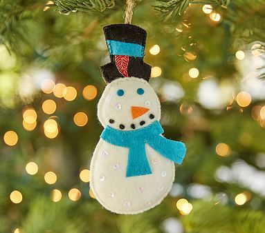 St. Jude Snowman Ornament | Pottery Barn Kids