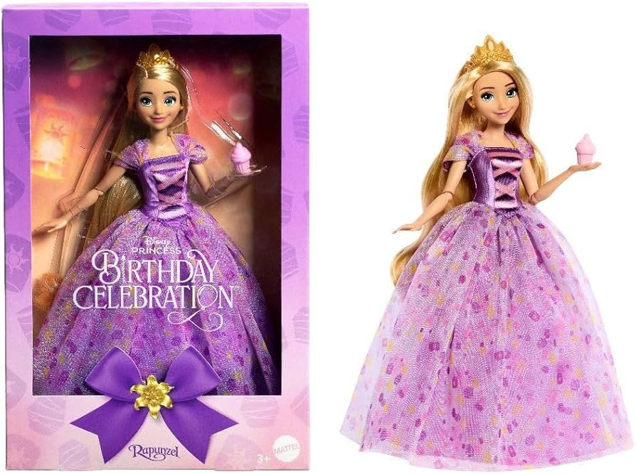 Mattel Disney Princess Birthday Celebration Rapunzel Deluxe Fashion Doll, Inspired by Disney Tang... | Amazon (US)