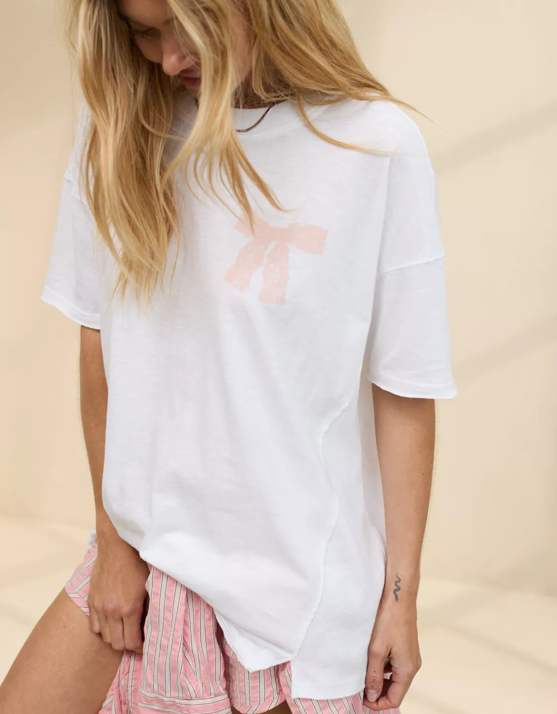 Aerie Oversized Graphic Boyfriend T-Shirt | Aerie