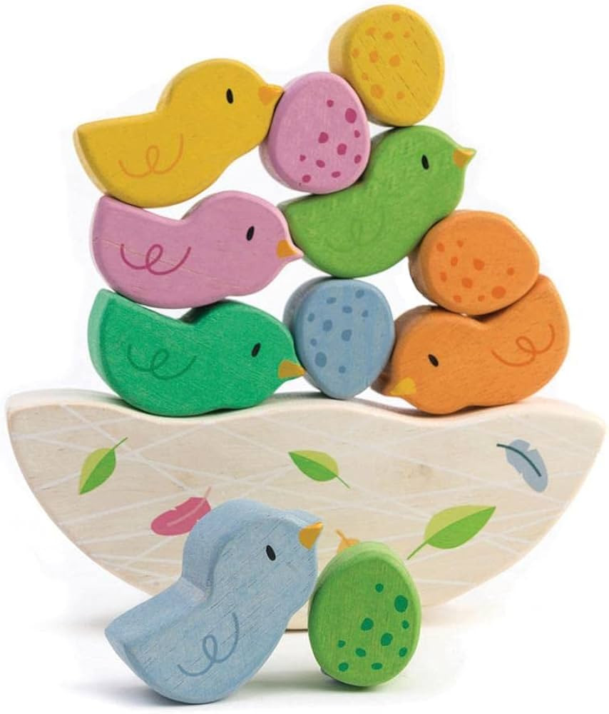 Tender Leaf Toys - Rocking Baby Birds - 12 Piece Balance Toy - STEM Toy - Early Learning to Devel... | Amazon (US)