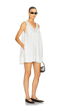 Mini Dress With Lace in Tech Poplin
                    
                    Helsa | Revolve Clothing (Global)