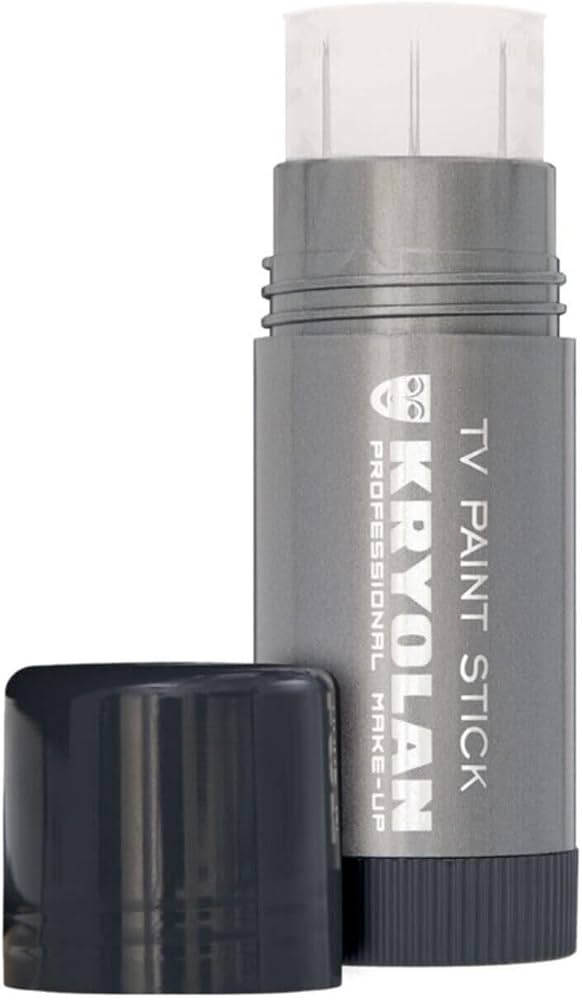 Kryolan TV Paint Stick - 070 Matte White Makeup Stick - Foundation Makeup - Makeup for TV, Theate... | Amazon (US)