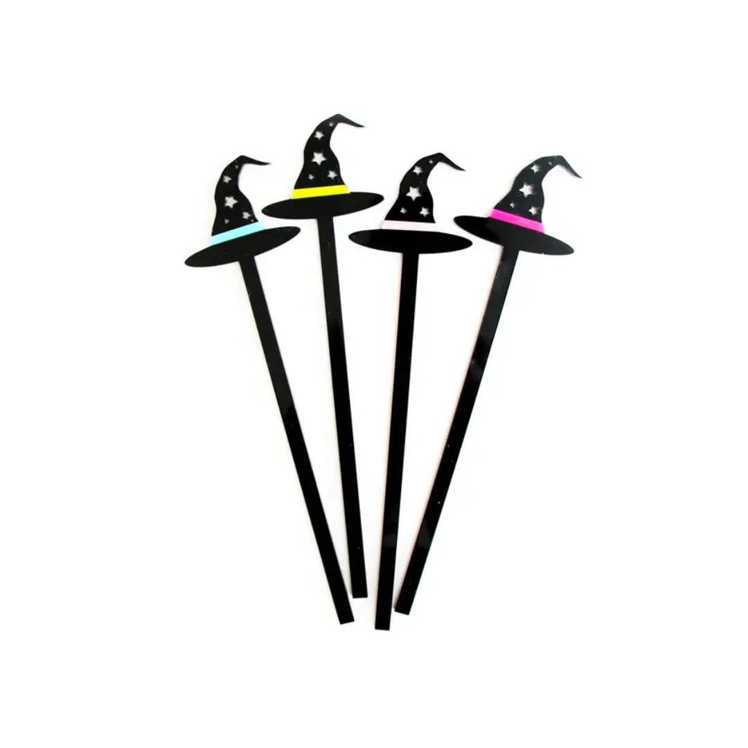 Witch Hat Drink Stirrers (Set of 4) | Ellie and Piper