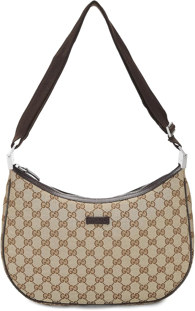 Gucci Women's Pre-Loved Brown Canvas Round Messenger Bag, Brown, One Size | Amazon (US)