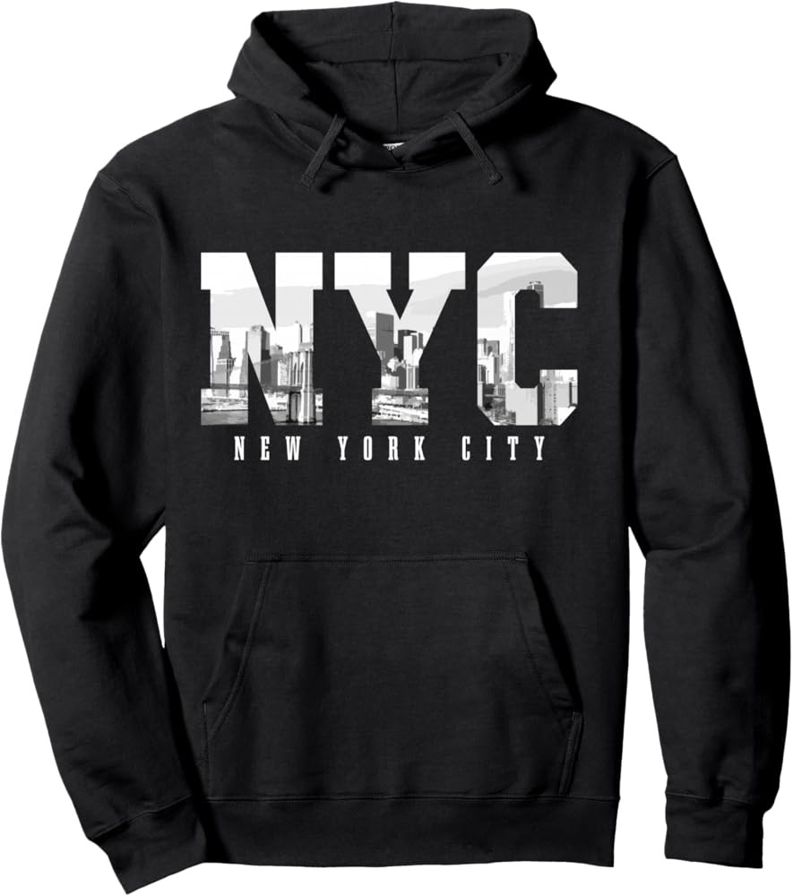 NYC New York City NY Skyline USA America Vintage Souvenir Pullover Hoodie | Amazon (US)