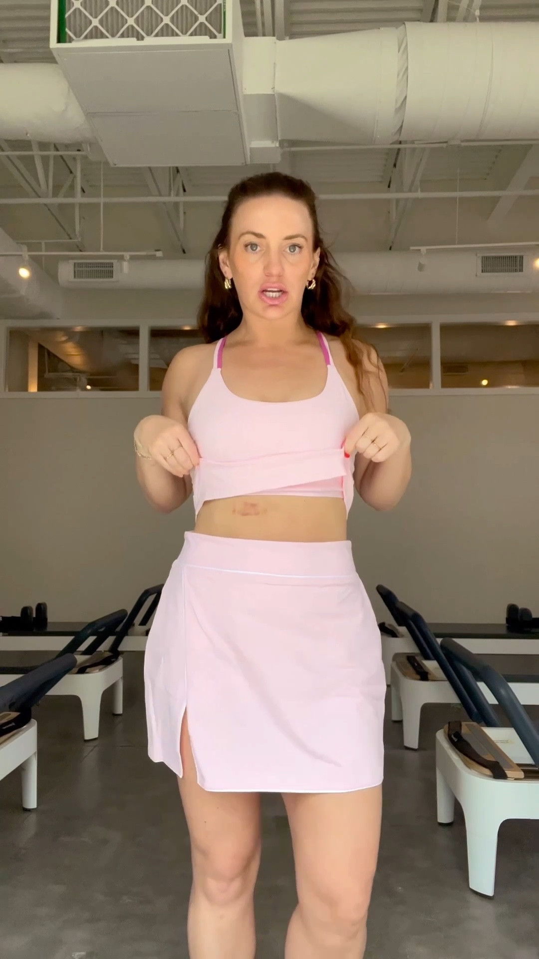 new set for pickleball 🫶🏼
wearing M top & L skirt 

#LTKfitnessgoals #LTKActive #LTKMidsize