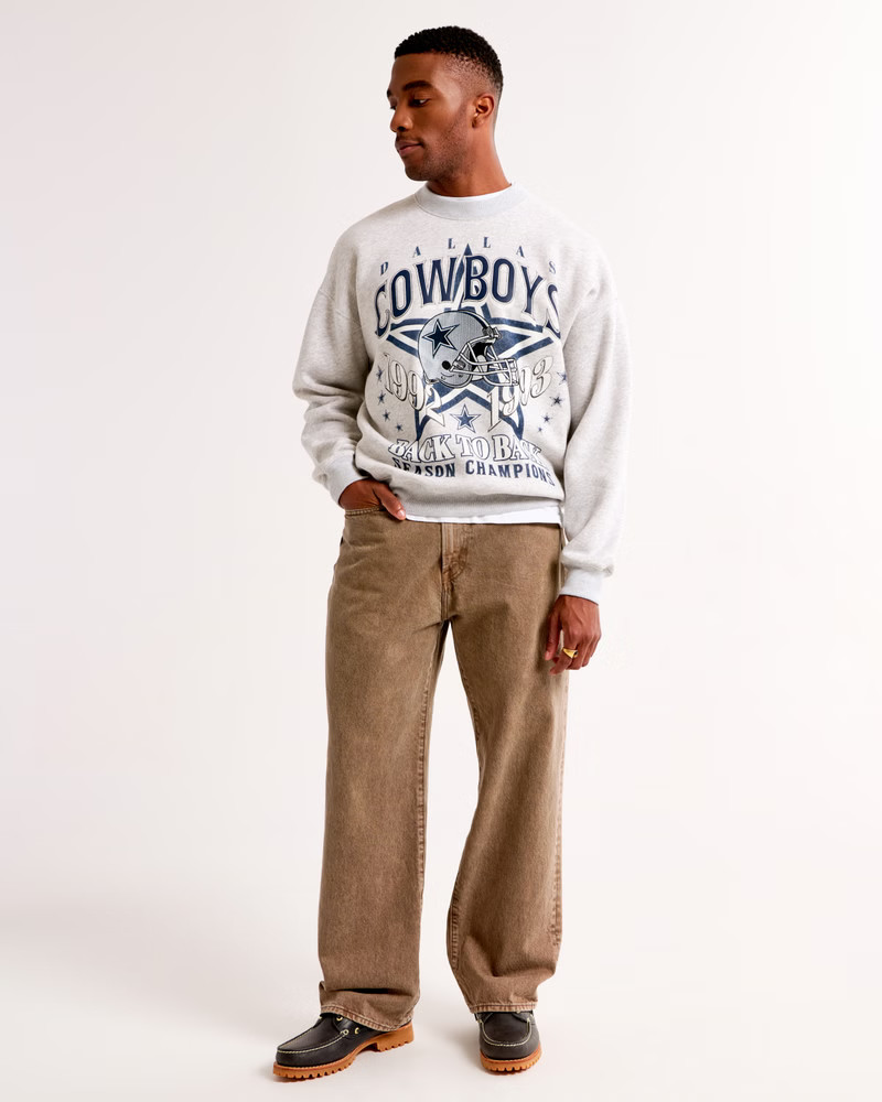 Dallas Cowboys Graphic Crew Sweatshirt | Abercrombie & Fitch (US)