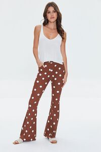 Polka Dot Print Flare Pants | Forever 21 (US)