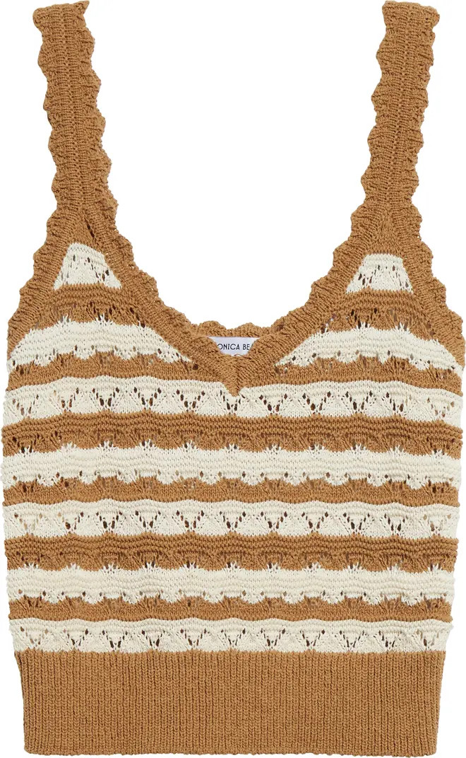 Binetto Stripe Crop Sweater Tank | Nordstrom