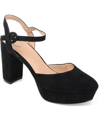 Journee Collection Women's Roslynn Platform Block Heel Dress Pumps - Macy's | Macy's